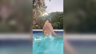 Queenie Sateen 02 EXTREME Slow Motion Big Boobs in Lingerie - @missqueeniexo #shorts #shortvideo