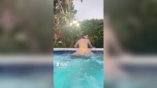 Queenie Sateen 02 EXTREME Slow Motion Big Boobs in Lingerie - @missqueeniexo #shorts #shortvideo