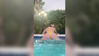 Queenie Sateen 02 EXTREME Slow Motion Big Boobs in Lingerie - @missqueeniexo #shorts #shortvideo
