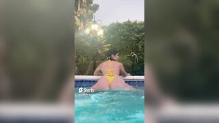 Queenie Sateen 02 EXTREME Slow Motion Big Boobs in Lingerie - @missqueeniexo #shorts #shortvideo